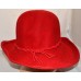 Vintage Lancaster Red Wool s Wide Brim Hat w/ Twisted Rope HatBand Sz M USA  eb-86873399